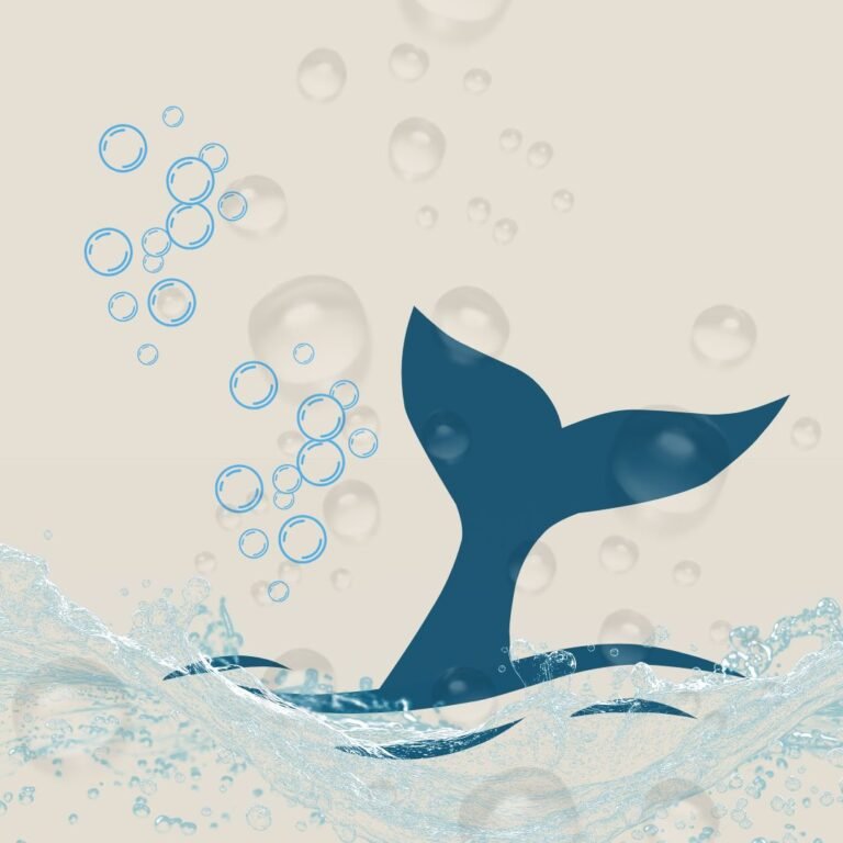 Ilustração autoral de uma cauda de sereia na água, representando a Iara da tradição brasileira.